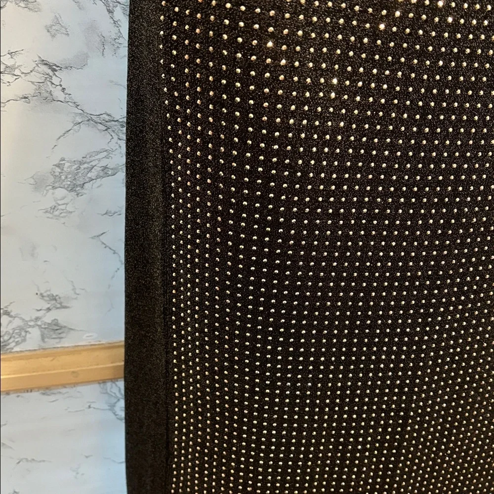 Ontwelfth Size Small 89% Viscosa 11% Nailon Skirt Colored Black And Silver NWTS - Picture 4 of 11